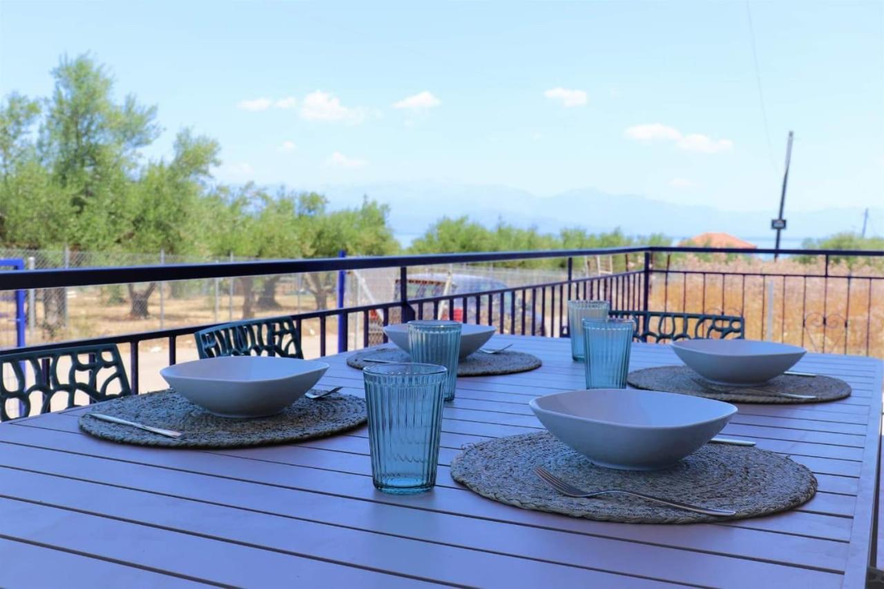 Villa Blue Cocoon - Chrani Messinia Peloponnese- Sea View 800 M From Beach Exterior photo