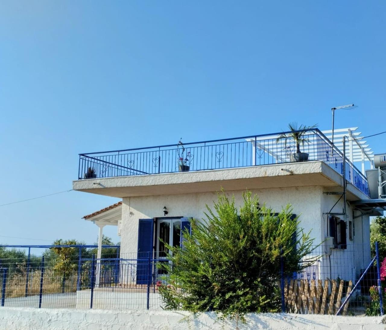 Villa Blue Cocoon - Chrani Messinia Peloponnese- Sea View 800 M From Beach Exterior photo